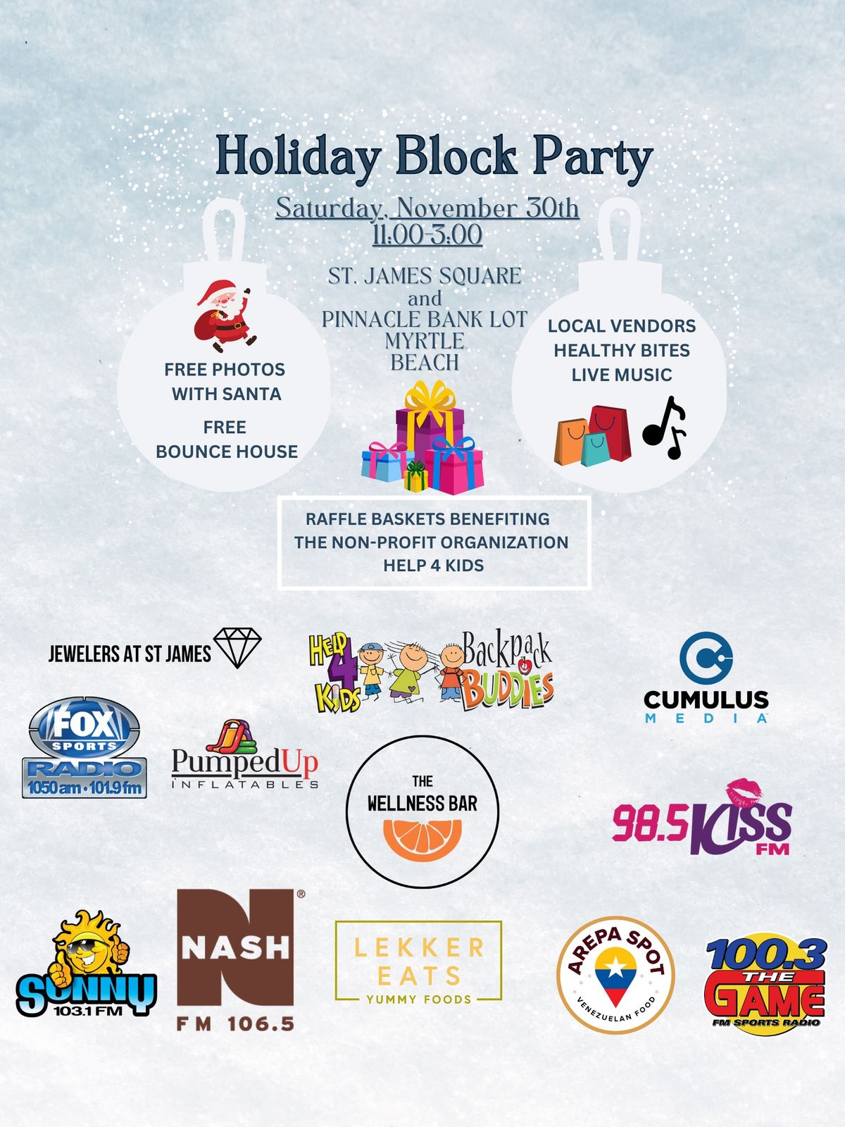 SMALL BUSINESS SATURDAY\/LOCAL HOLIDAY BLOCK PARTY