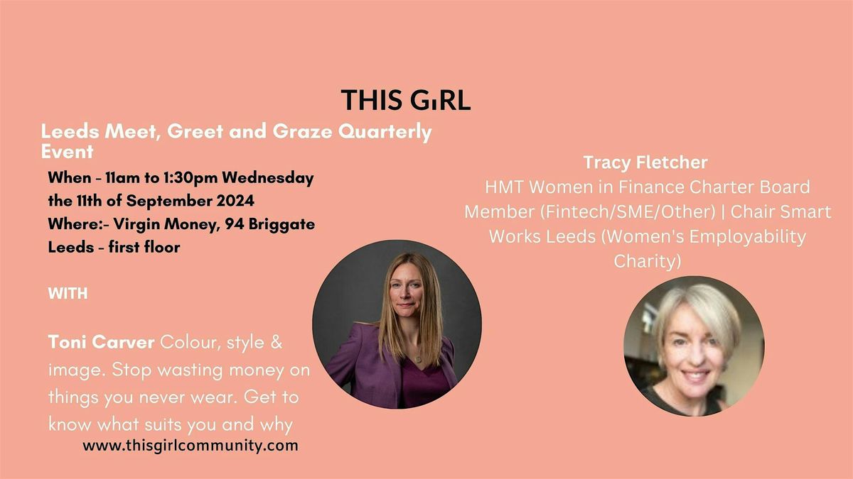 Leeds Meet Greet & Graze  Quarterly Event With a Raffle, Buffet & Speakers