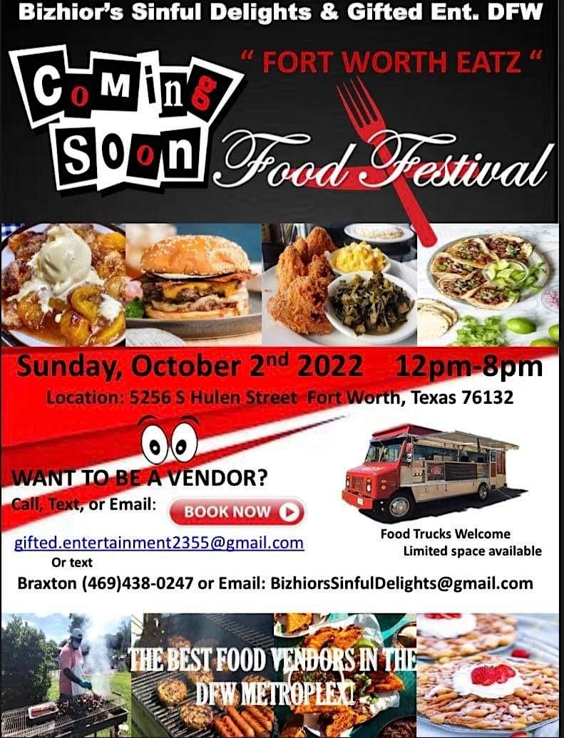 Fort Worth Eatz Food Festival, 5256 S Hulen St, Fort Worth, 2 October 2022