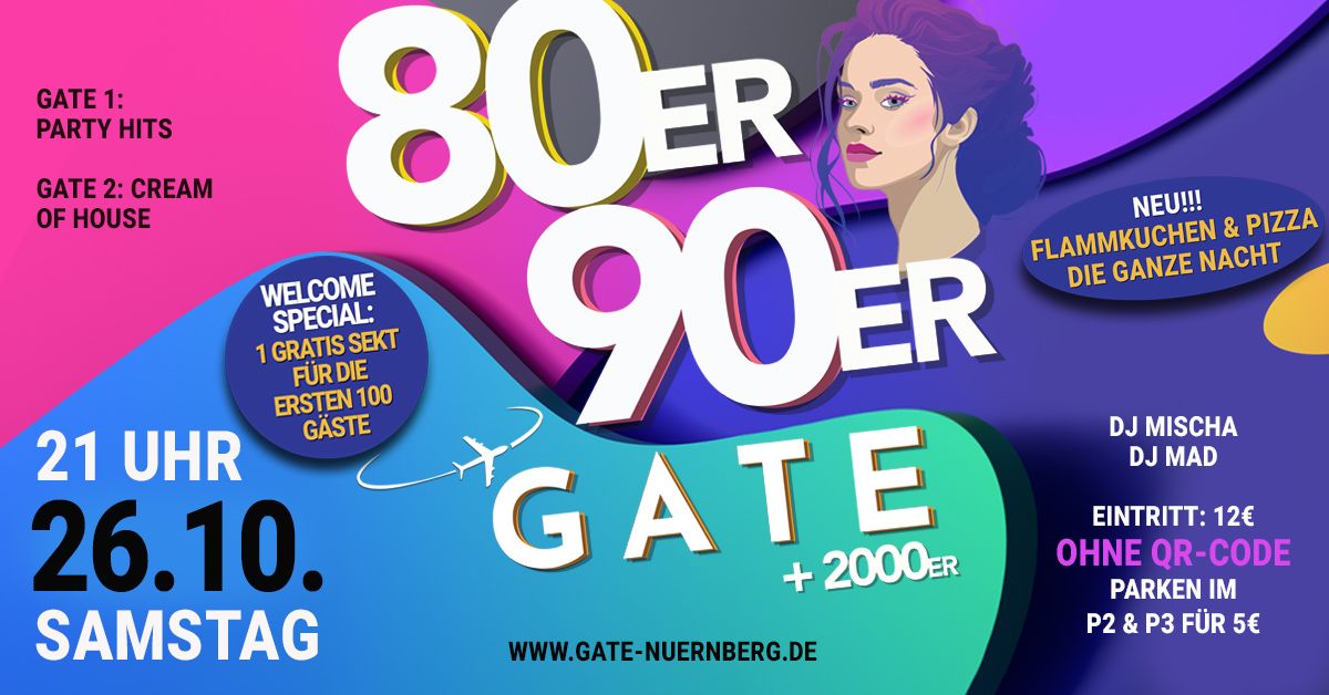 80er\/90er GATE - Sa. 26. OKTOBER