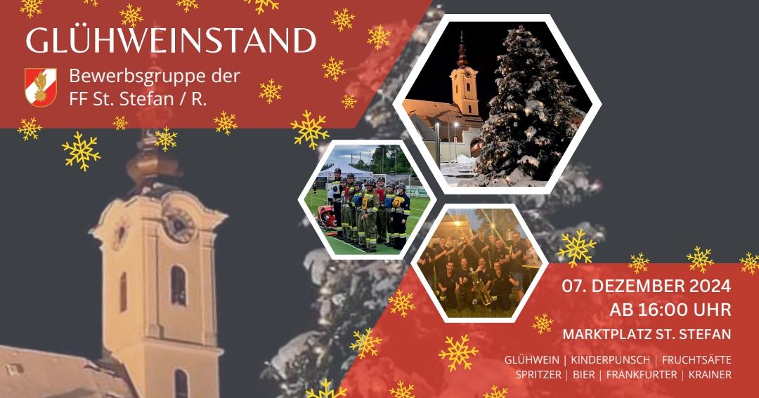 Gl\u00fchweinstand 2024 der FF St. Stefan im Rosental