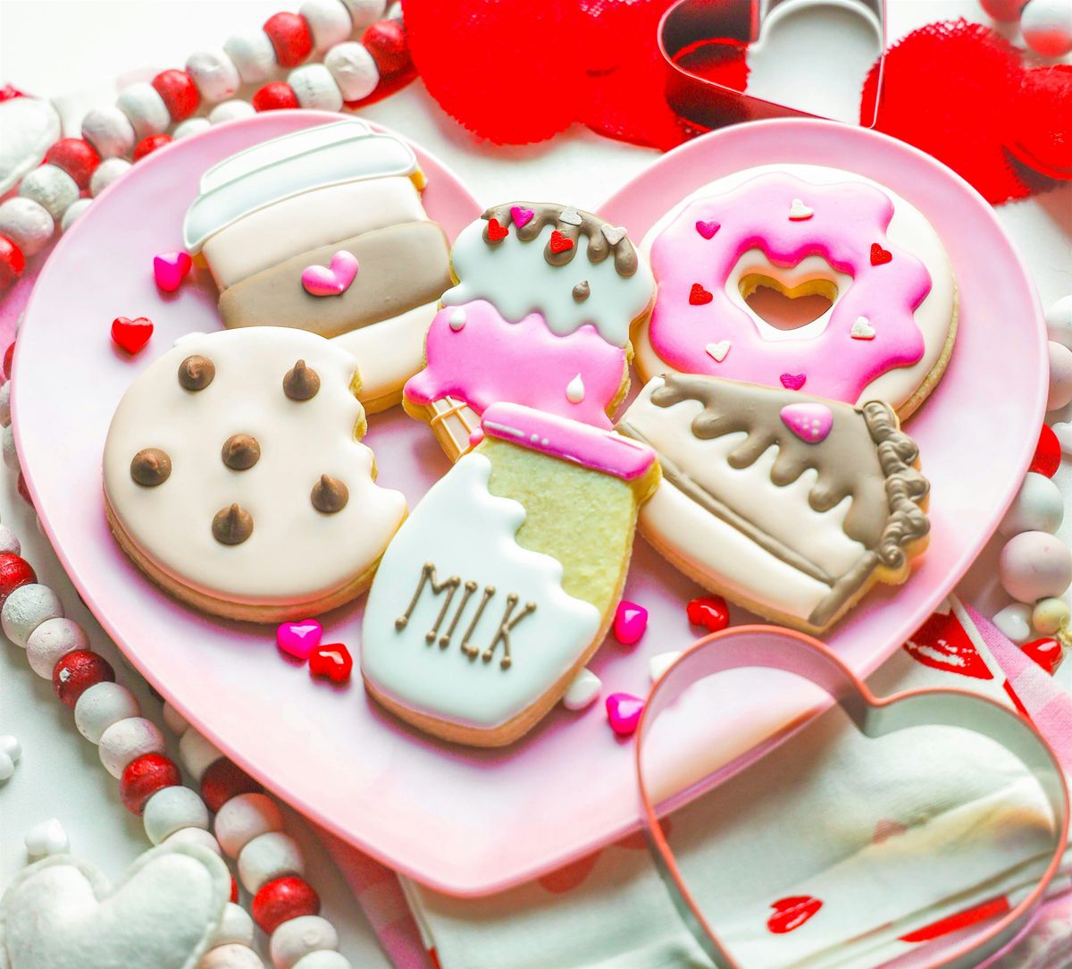 July 12th 6PM-8PM We Go Together Like Milk&Cookies: Cookie Decorating Class
