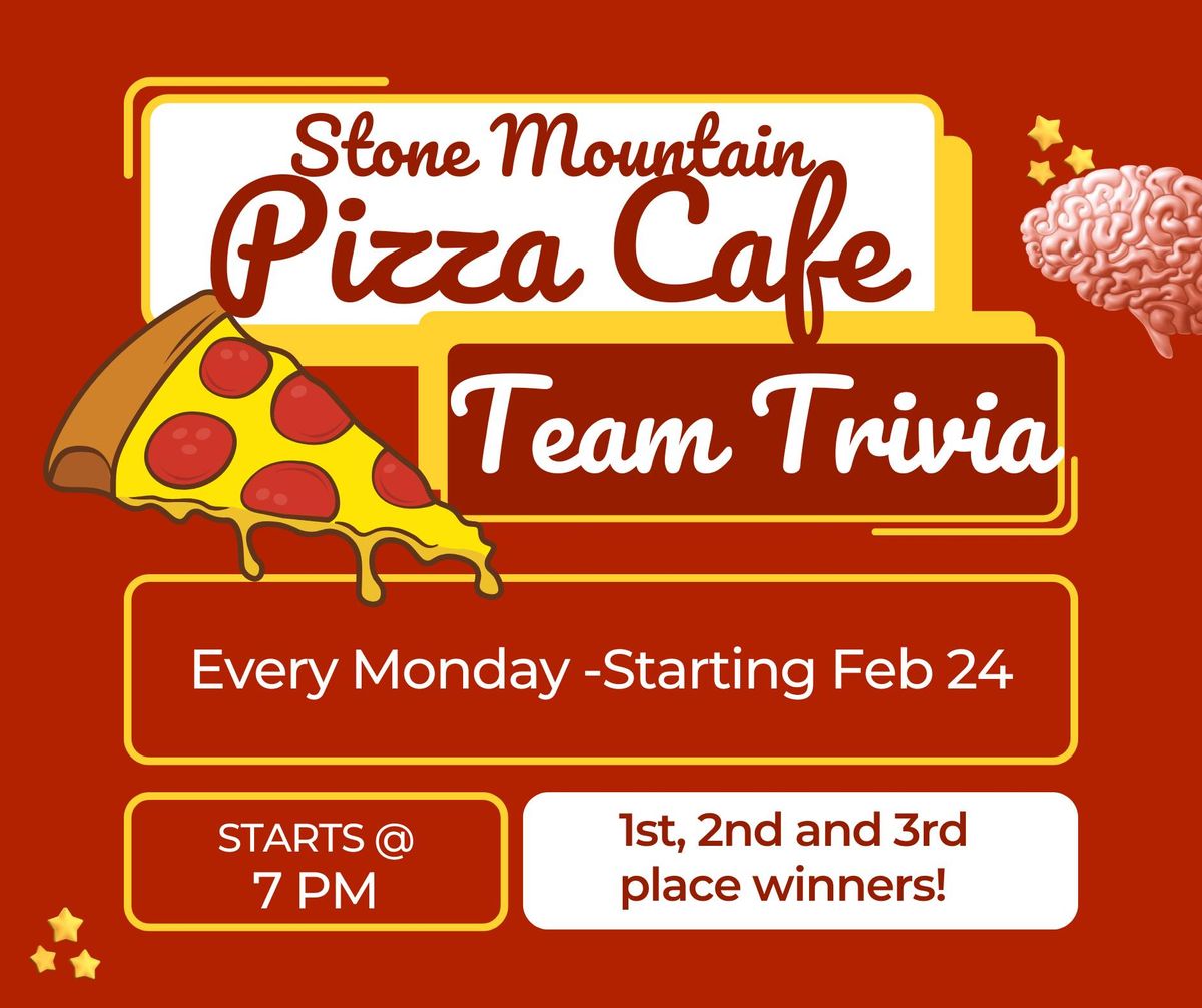 Team Trivia at Stone Mountain Pizza Cafe