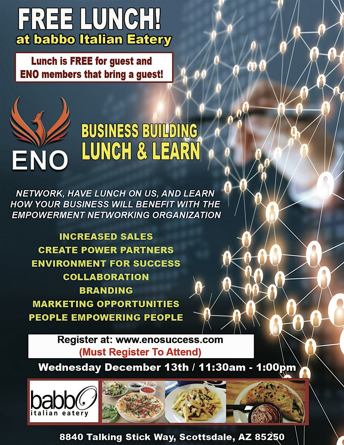 FREE LUNCH - ENO Business Building Lunch And Learn