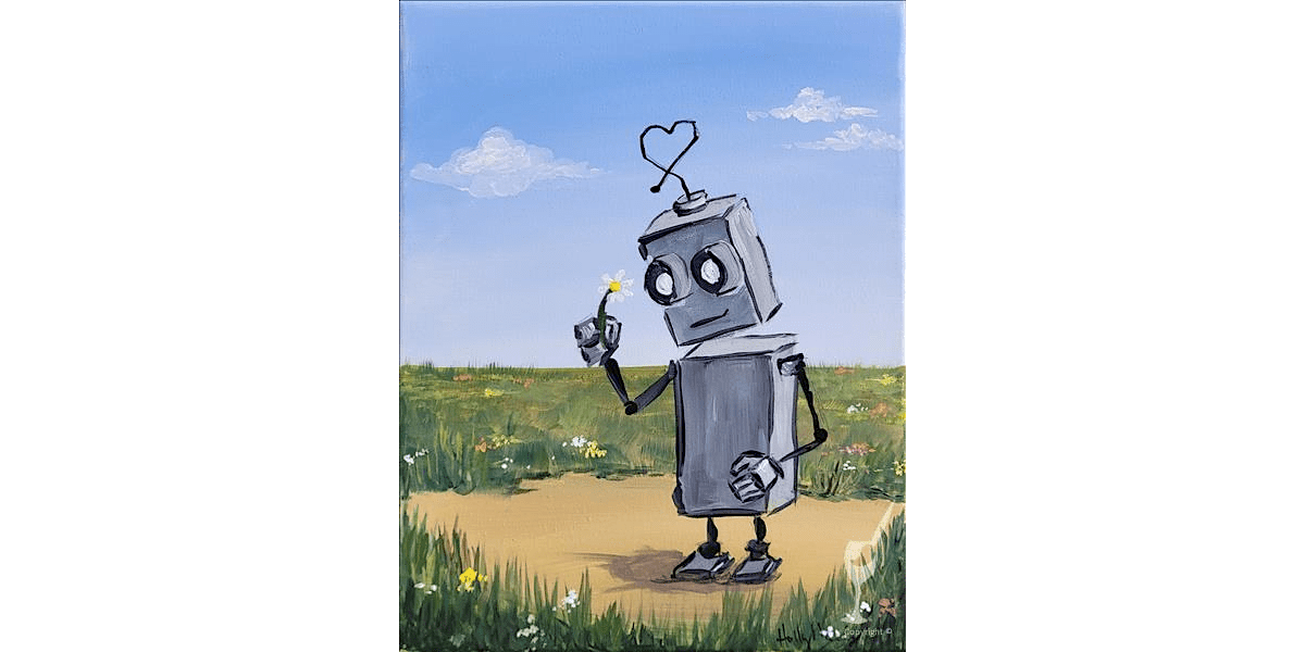 Curious Little Robot - Paint and Sip in Denver | Classpop!\u2122