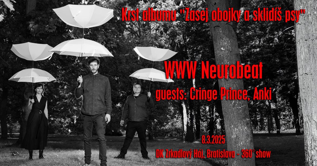 360\u00b0show: WWW Neurobeat (krst albumu) + guests: Cringe Prince, Anki