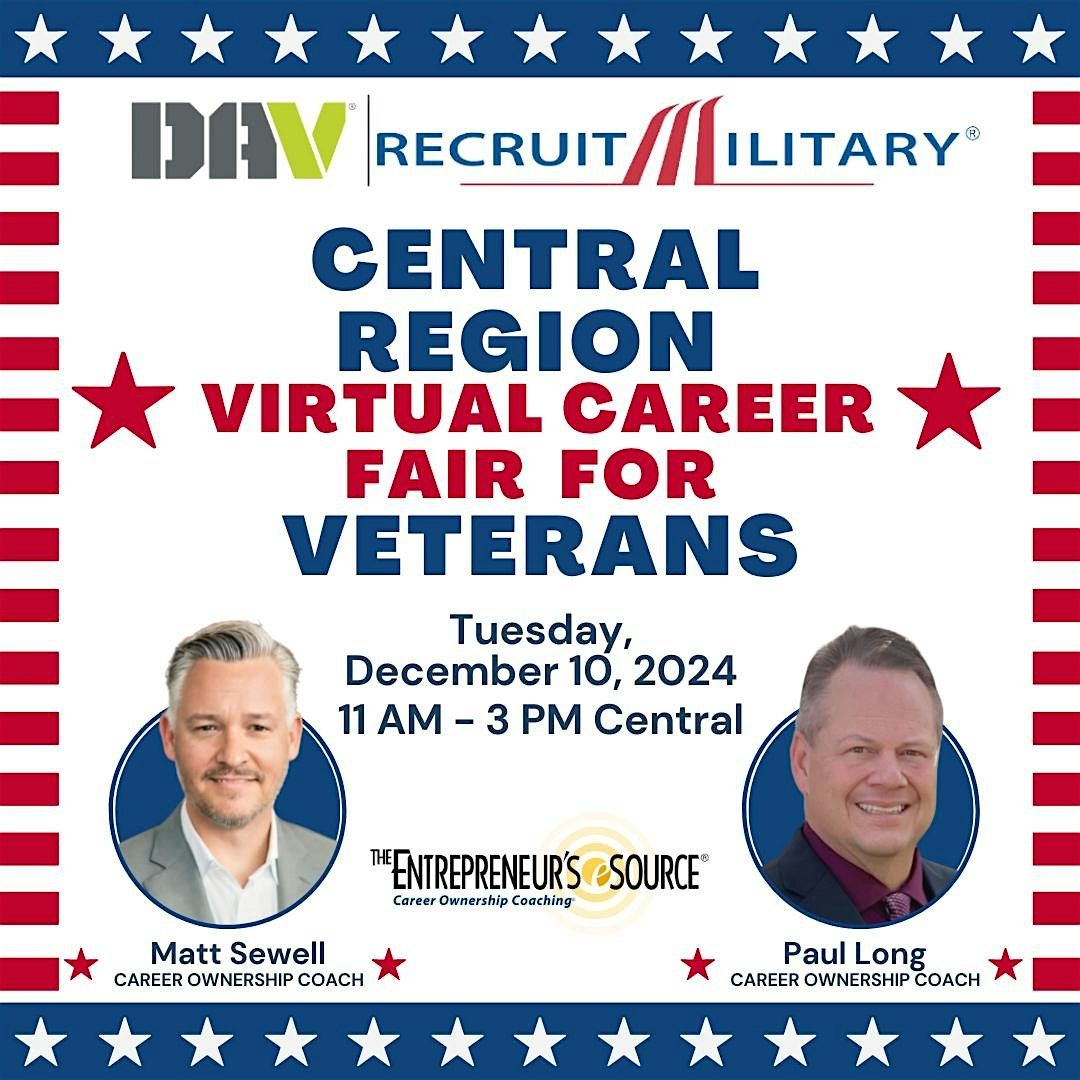 Central Region Virtual Career Fair for Veterans