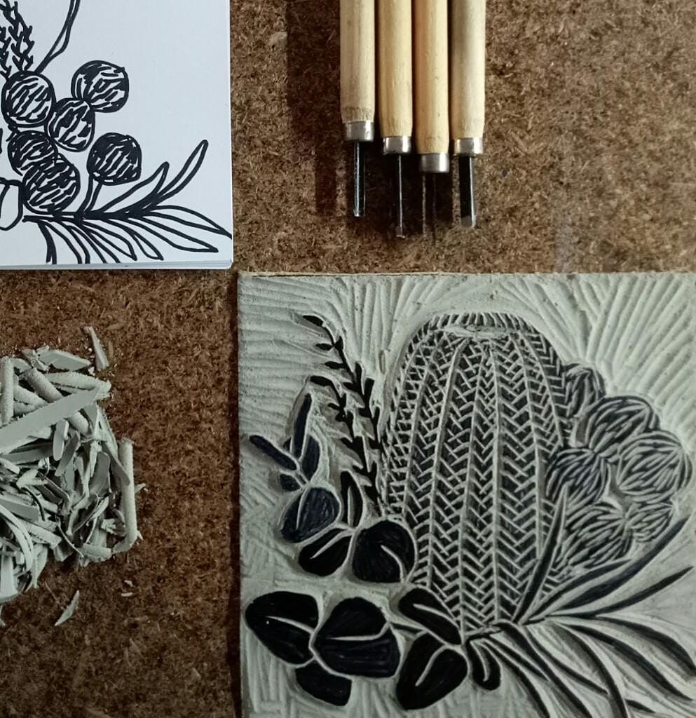 Lino printing for beginners