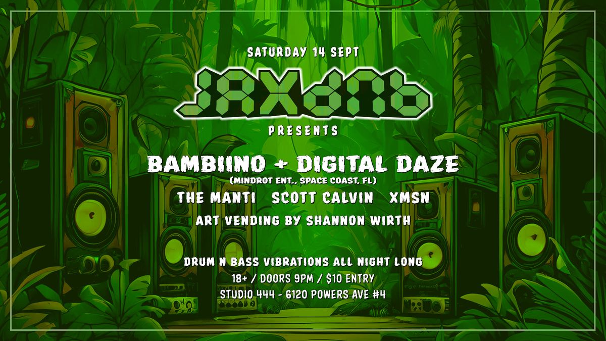 JaxDnB Presents: Bambiino + Digital Daze \u2013 Sat. 14 Sep 2024