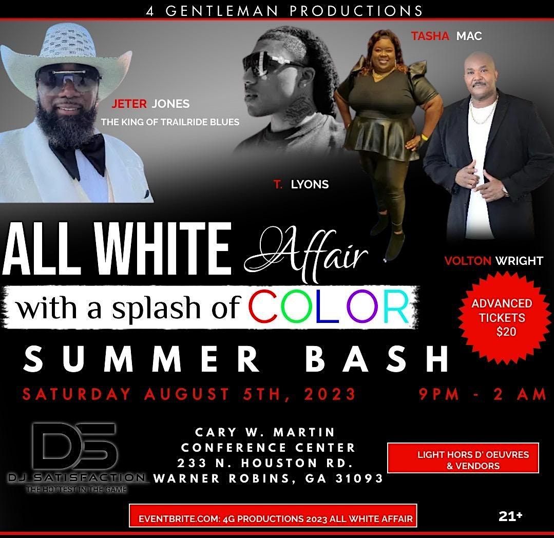 2023 All White Affair "Summer Bash", Cary W. Martin Conference Center