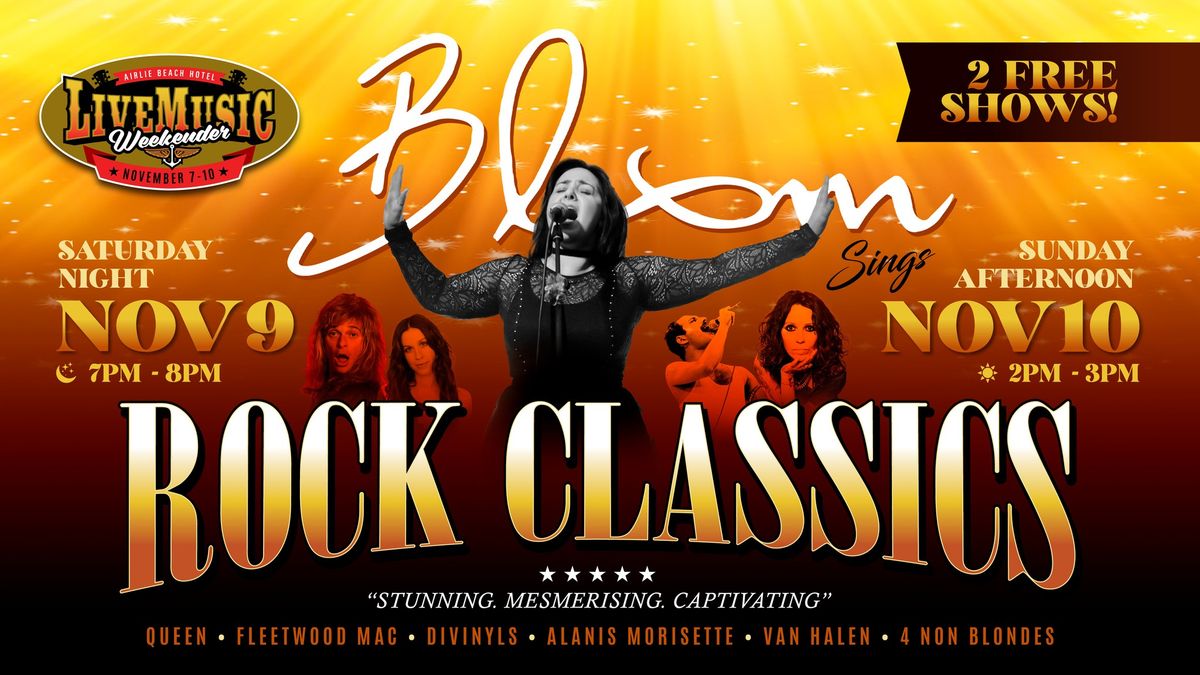 \u2018Bloom\u2019 Rock Classics \u2013 Sunday 10th November