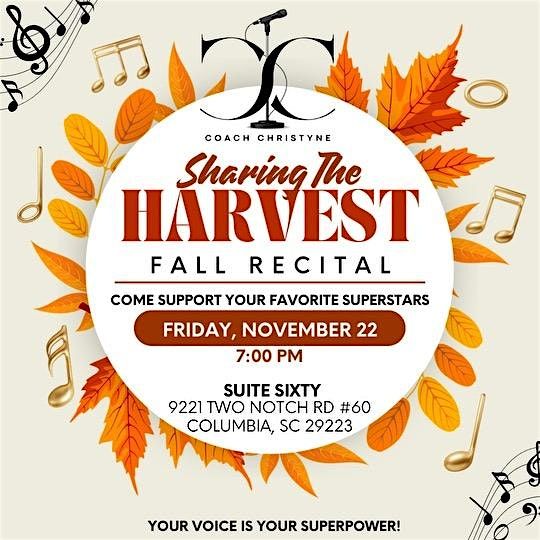 Sharing the Harvest Fall Recital