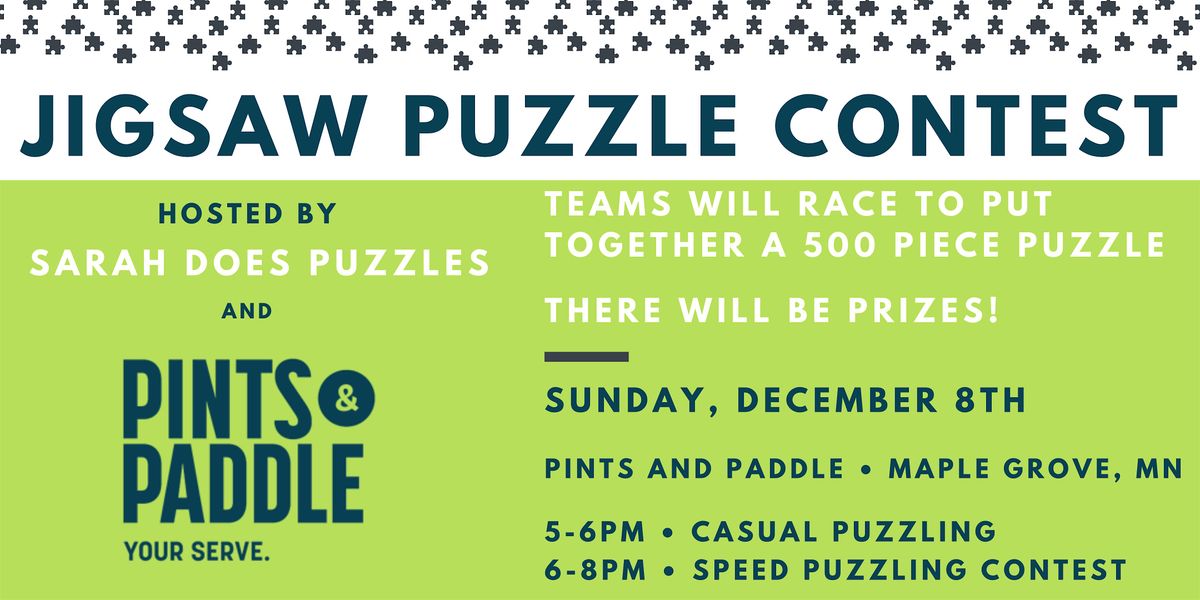 Team Jigsaw Puzzle Contest at Pints and Paddle - December 2024