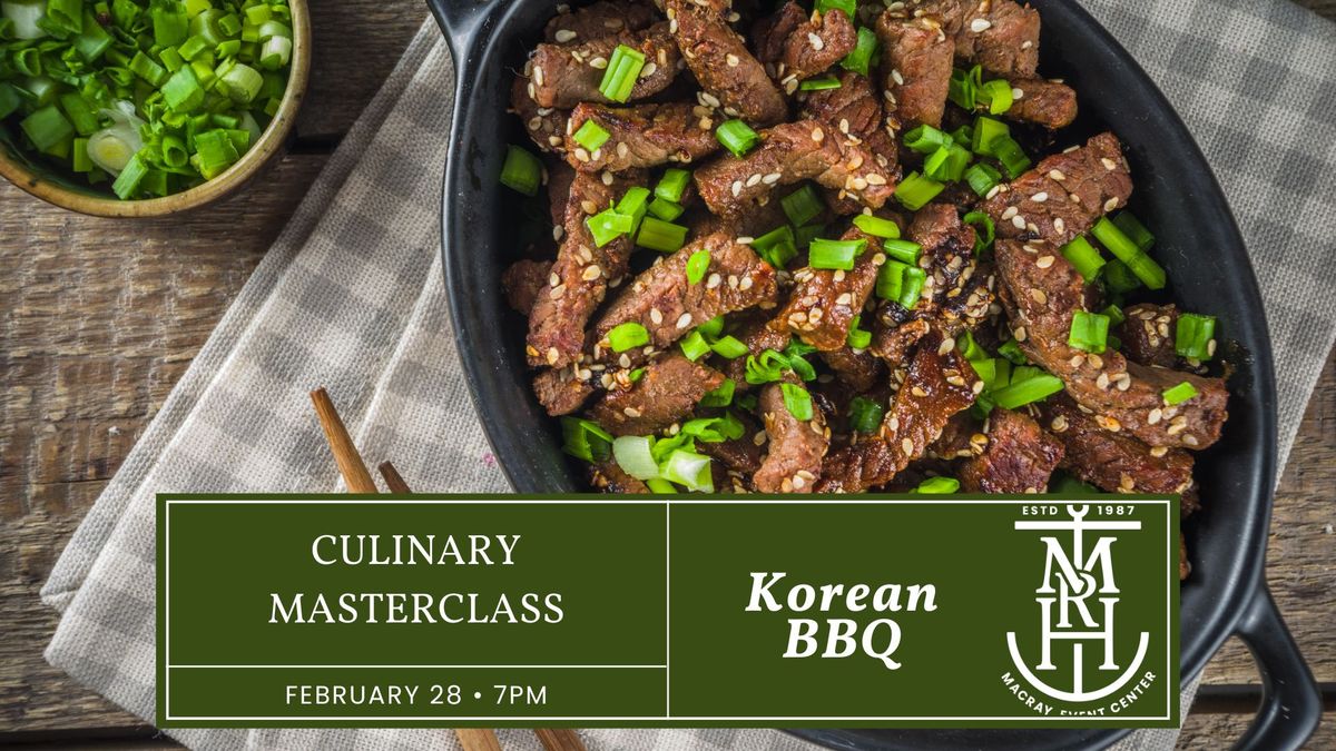 Culinary Masterclass - Korean BBQ