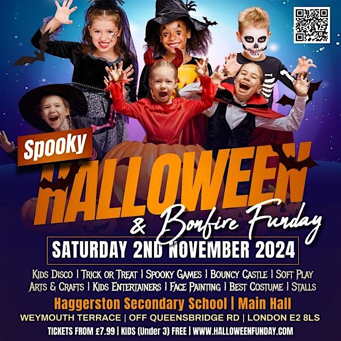 SPOOKY HALLOWEEN & BONFIRE FUNDAY (Trick or Treat, Kids Disco, Games & Fun)