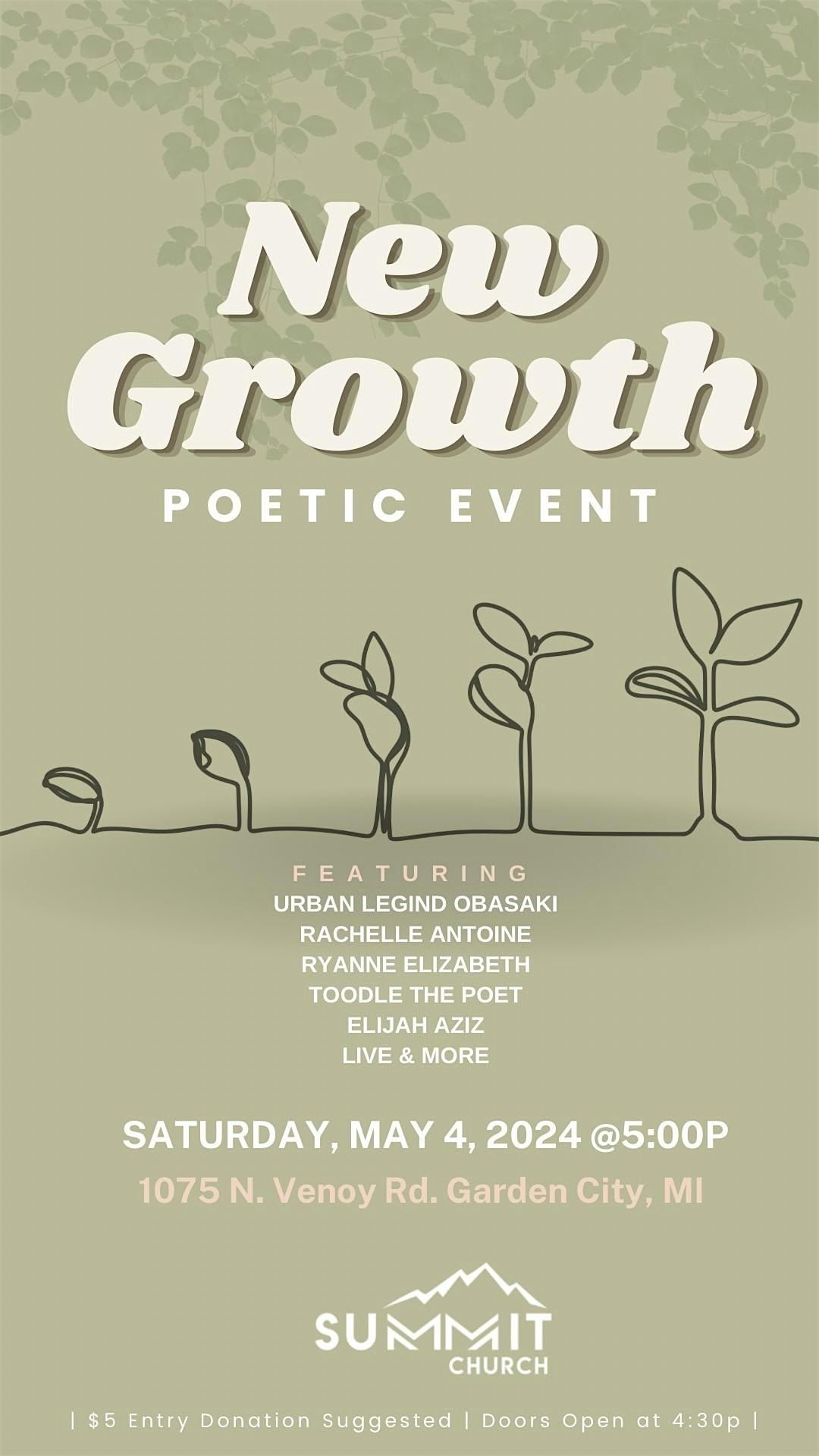 New Growth Poetic Event