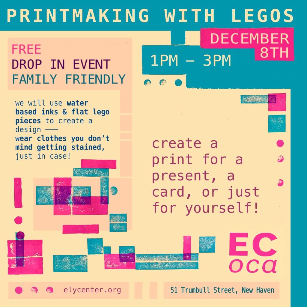 Printmaking With Legos - Free, Family Friendly Workshop