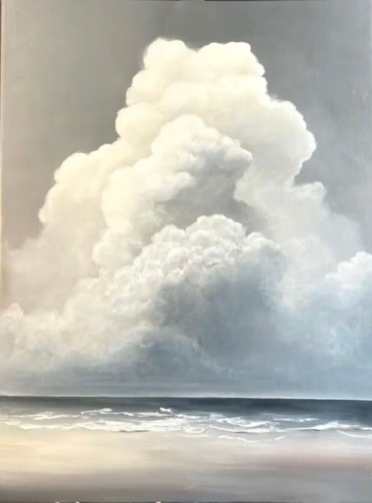 Cloudy Beach Painting Class $35 2-24-25 6:00-8:00