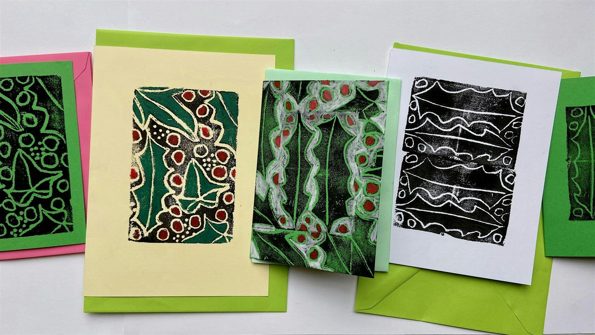 Relief Print Xmas Cards