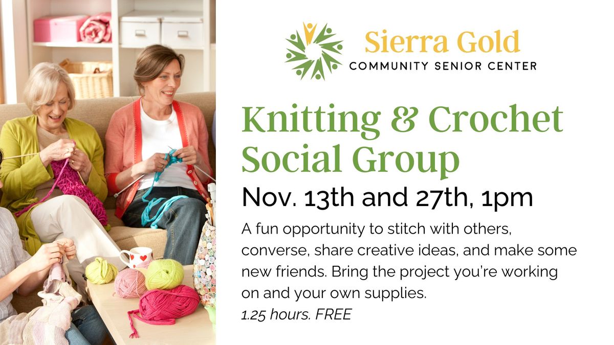 Knitting & Crochet Social Group