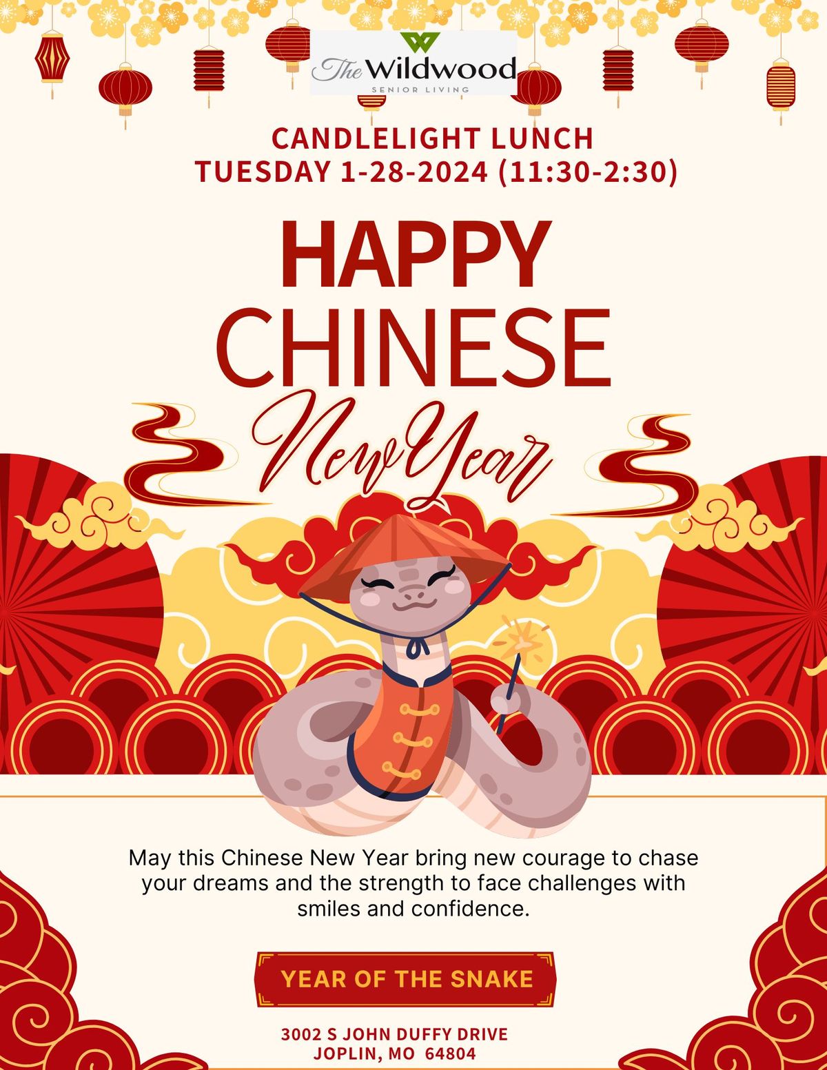 Chinese New Year Candlelight Lunch