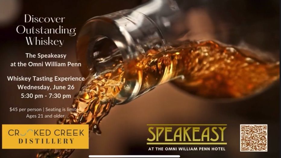 Signature Experience: Whiskey Tasting with Crooked Creek Distillery