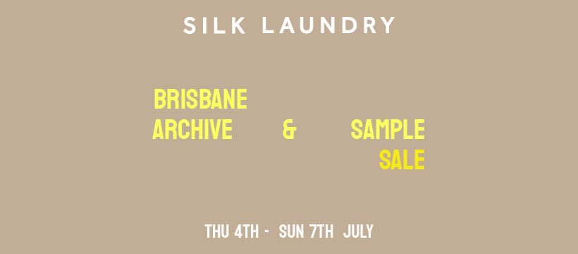 Brisbane Archives Pop-Up & Sample Sale Event