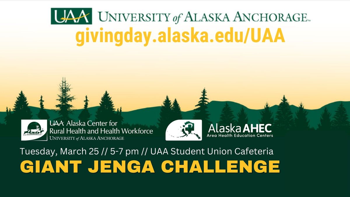 UA Giving Day Giant Jenga Challenge