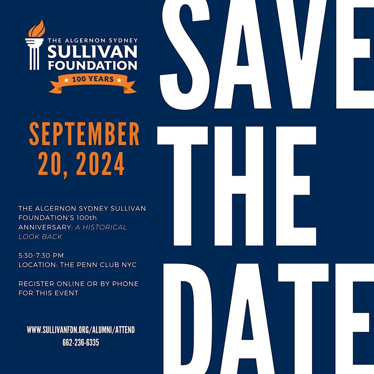 The Algernon Sydney Sullivan Foundation's 100th Anniversary Kick-Off: A Historical Look Back