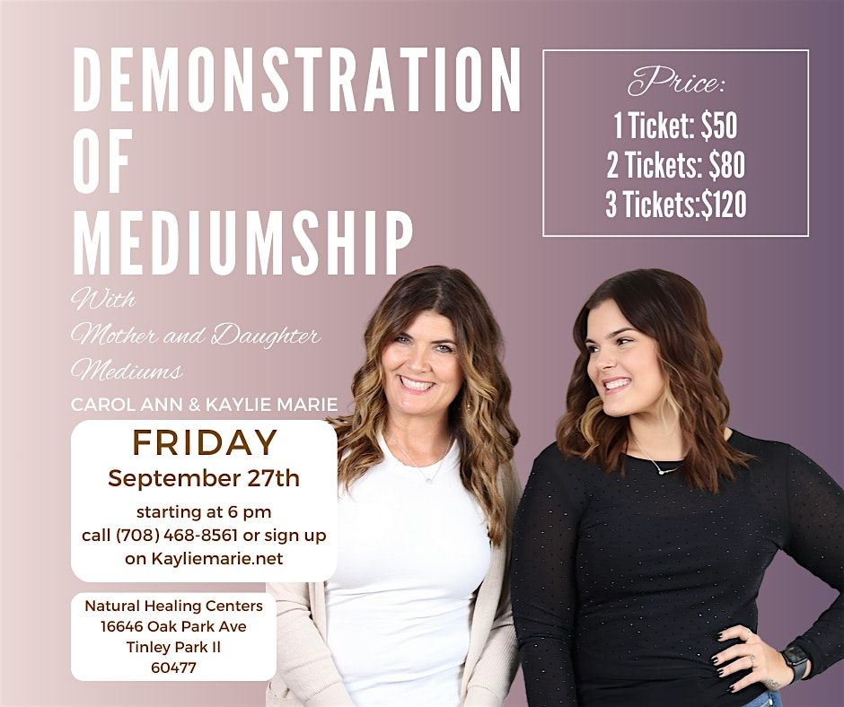 Demonstration Of Mediumship With Mother & Daughter Mediums