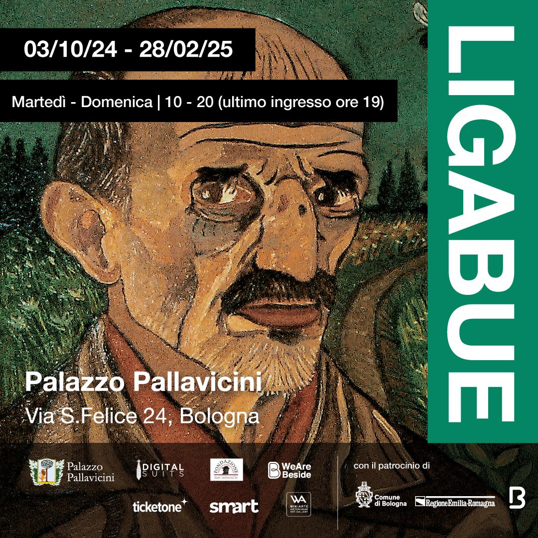 Mostra Antonio Ligabue Palazzo Pallavicini Via San Felice 24 BO da marted\u00ec a domenica orario  10-20