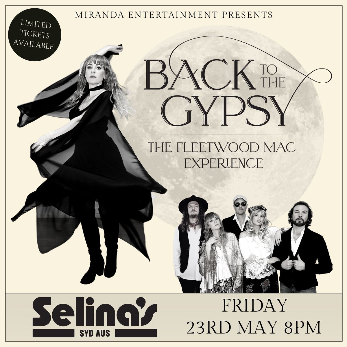 SELINA'S SYDNEY | BACK TO THE GYPSY THE FLEETWOOD MAC EXPERIENCE