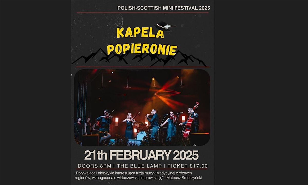 Polish-Scottish Mini Festival 2025: Kapela PoPieronie @ Blue Lamp