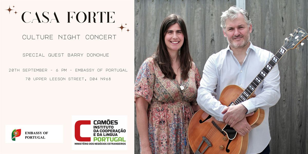 Culture Night 2024 at the Embassy of Portugal - Concert by Casa Forte