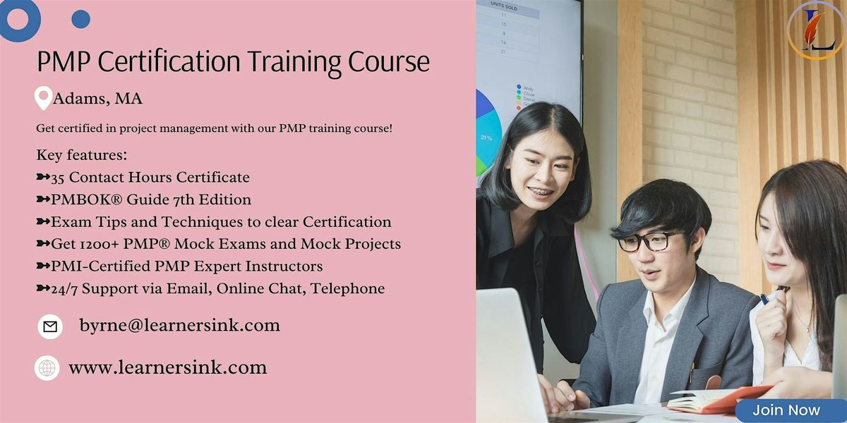 Increase your Profession with PMP Certification In Adams, MA