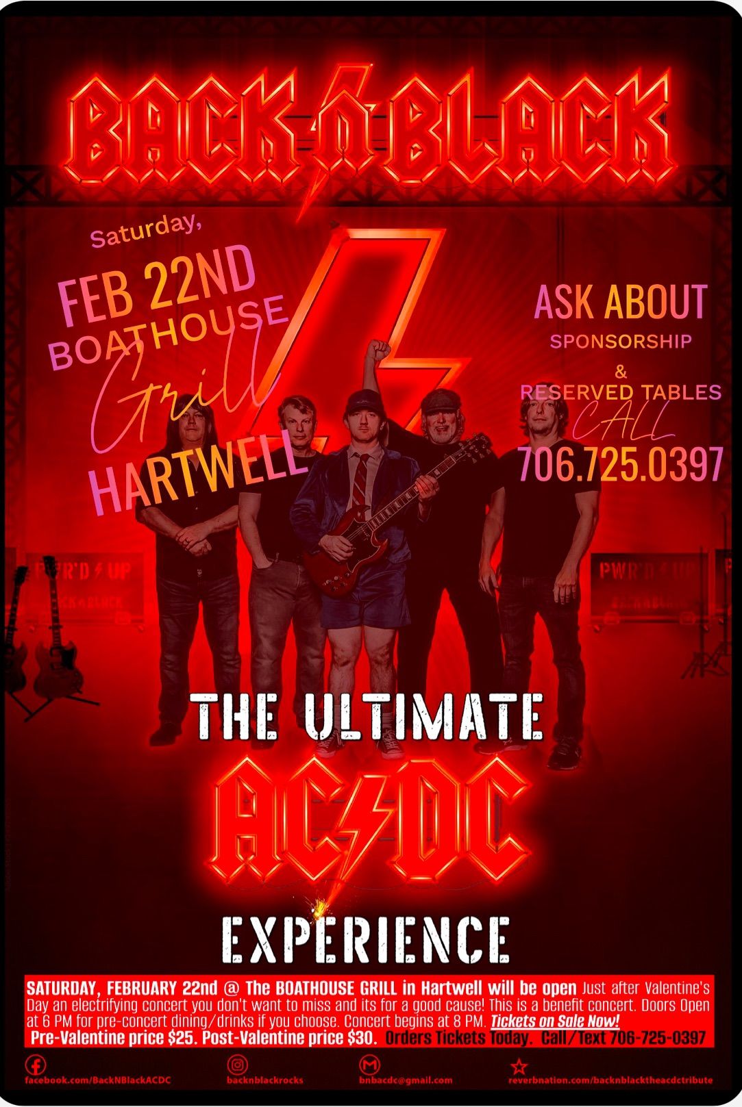 Back n Black at the Boathouse! DOORS OPEN AT 6:00