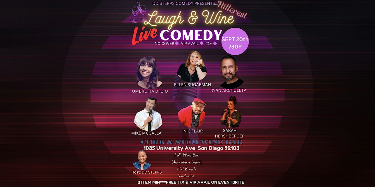 LAUGH & WINE LIVE COMEDY SHOW