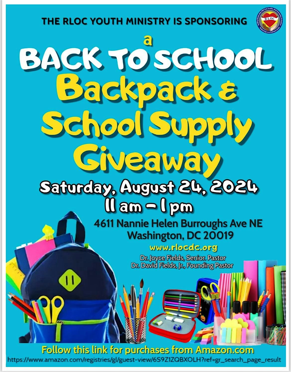 Free Backpacks and School Supplies