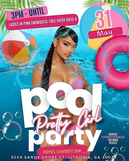 Pretty Girl Pool Party