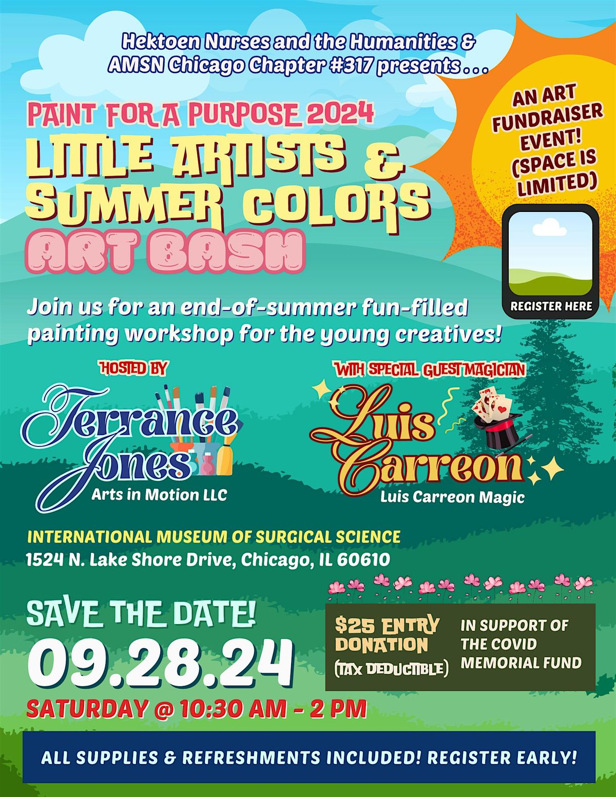 Little Artists and Summer Colors Art Bash