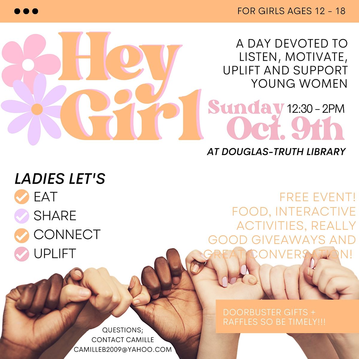 Hey Girl: An Empowerment Event for Teen Girls