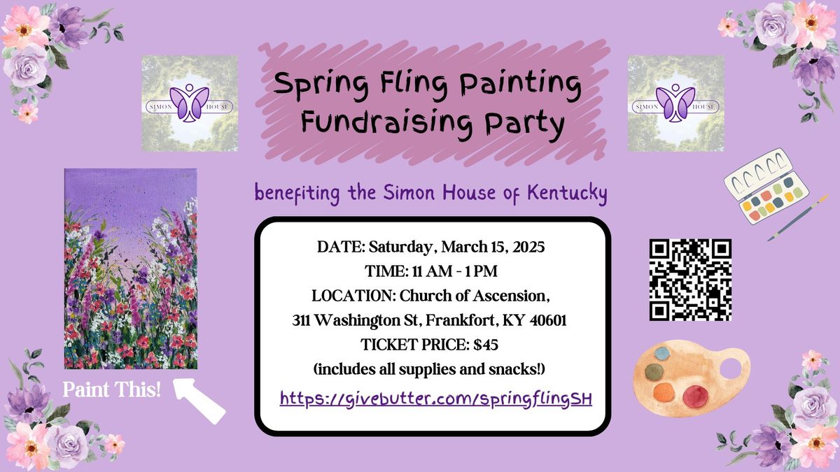 Spring Fling Painting Fundraising Party