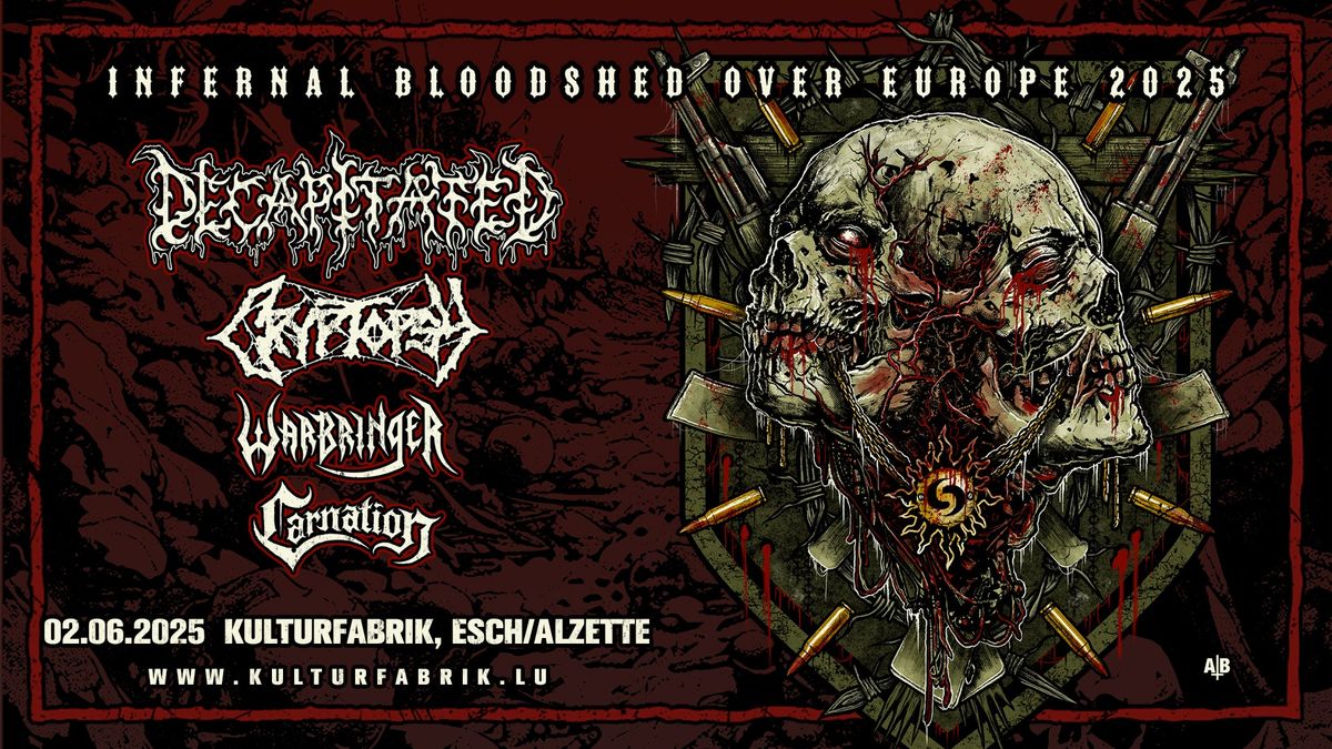 DECAPITATED + Cryptopsy + Warbringer + Carnation I Kulturfabrik I Esch Sur Alzette (LU)