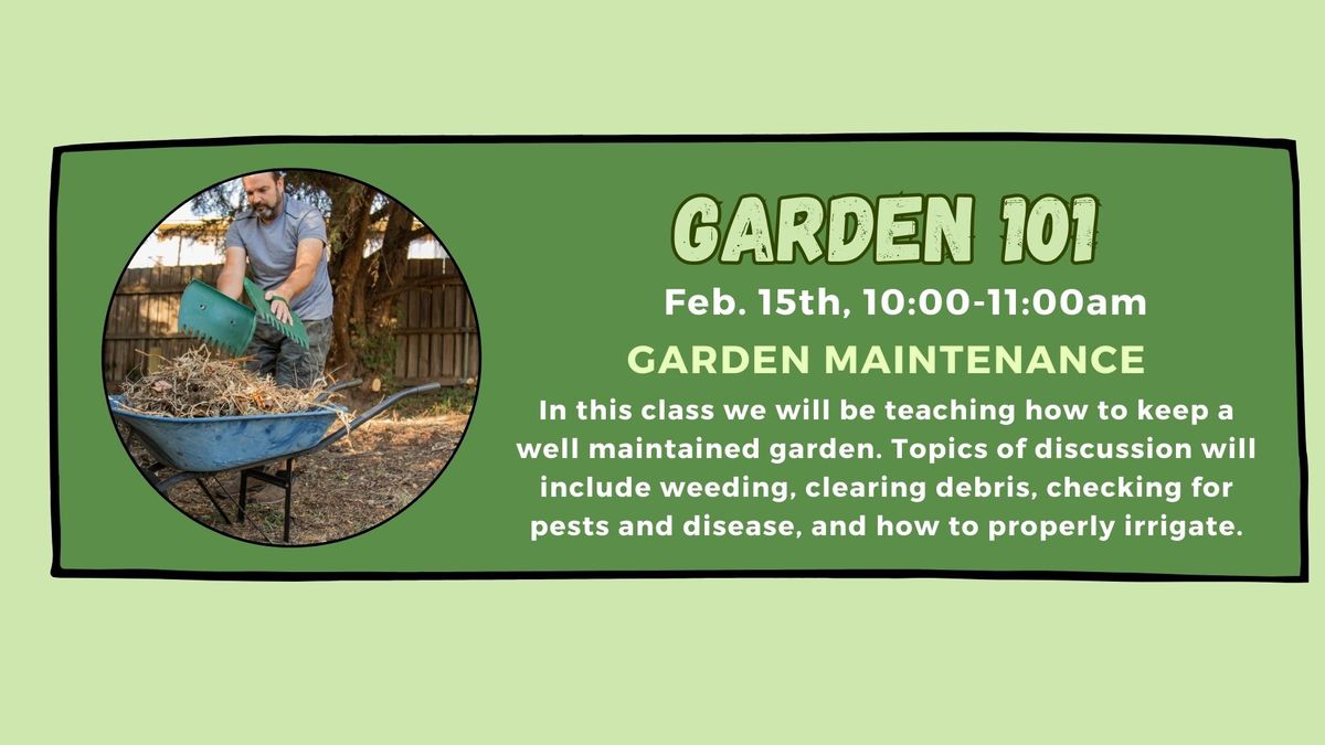 Garden Maintenance Saturday