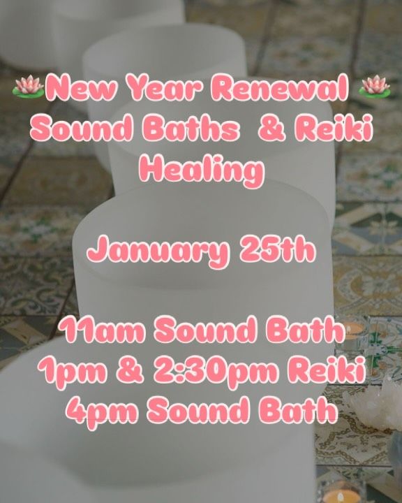 New Year Renewal: Pilates, Sound Baths & Reiki Healing