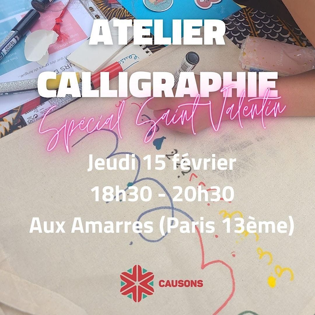Atelier de calligraphie sp\u00e9cial Saint-Valenin