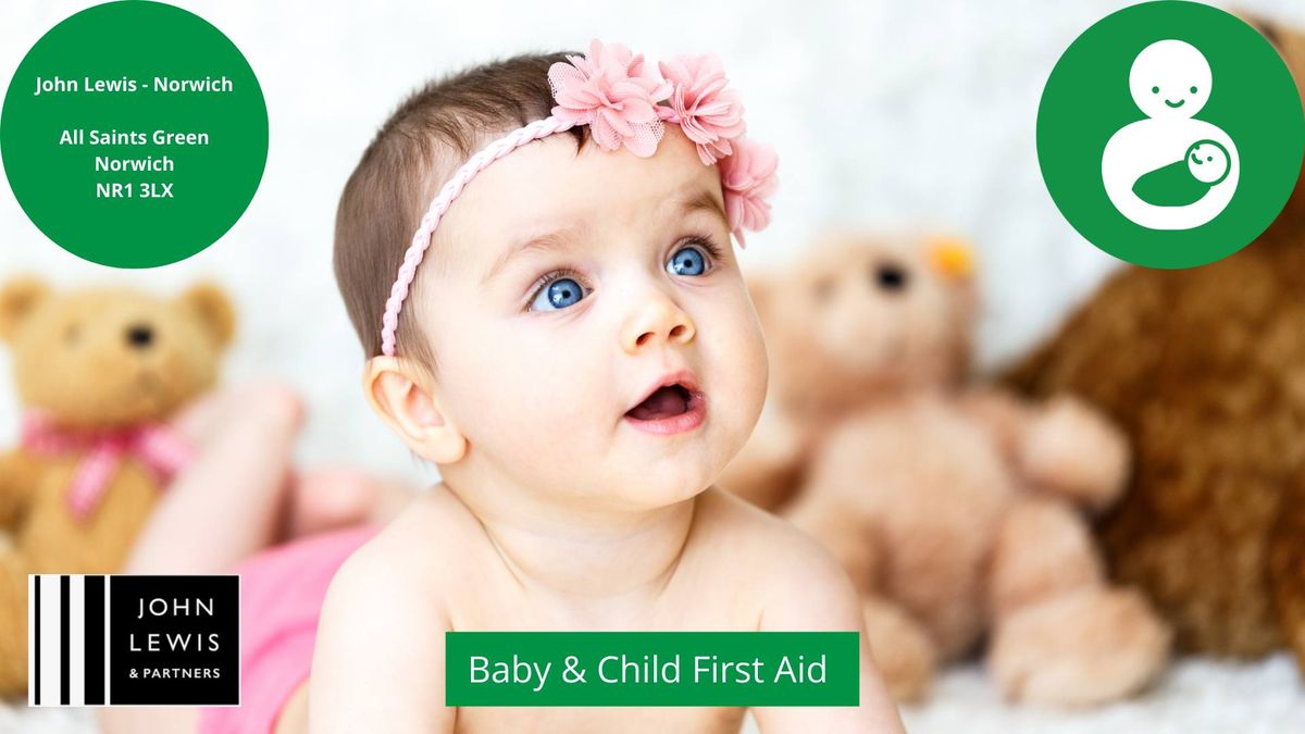 Baby & Child First Aid at John Lewis, Norwich