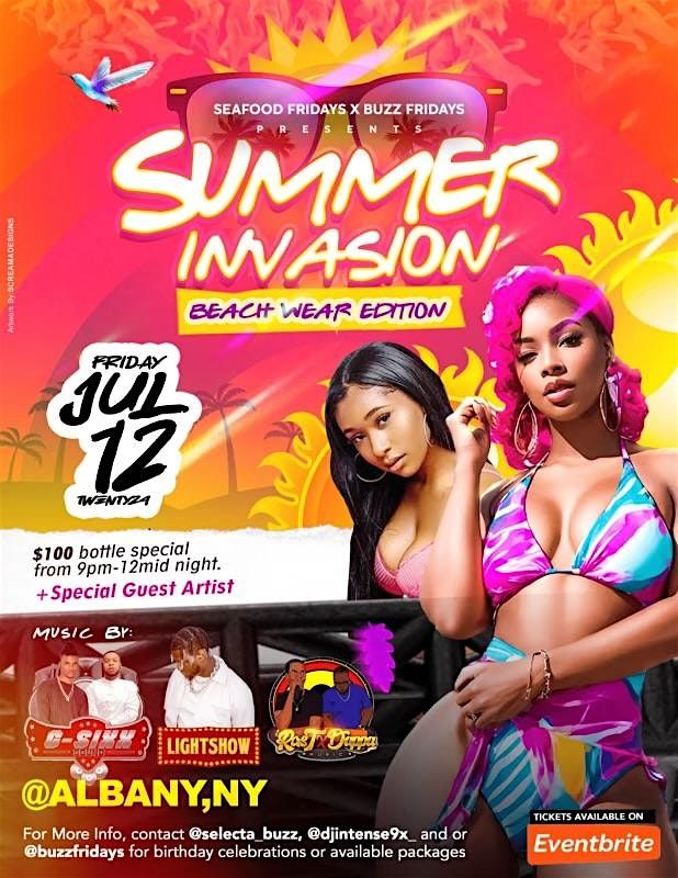 Buzz Fridays X Seafood Friday presents Summer Invasion: Beach Wear Edition