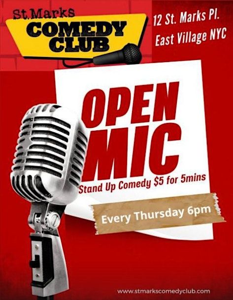 St. Marks Comedy Club. - NYC Best Comedy Club Show Tickets