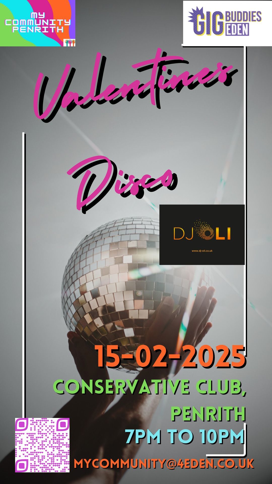 SAVE THE DATE Valentines disco with DJ Oli